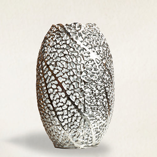 Silver Cutwork Metal Vase