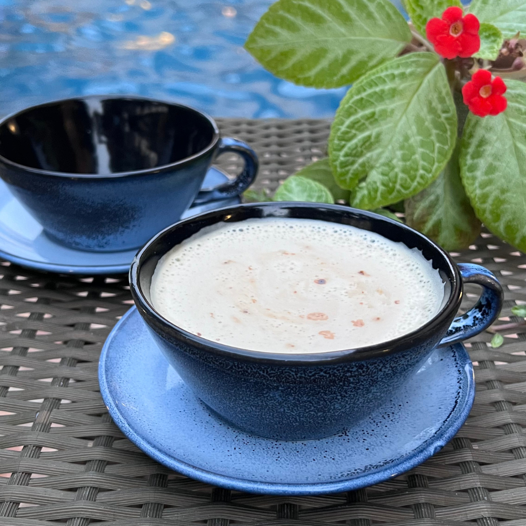 Blue Reactive Cup & saucer