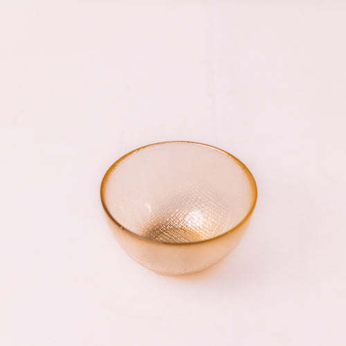 Pale Gold Textured Bowls (Set of 2 )