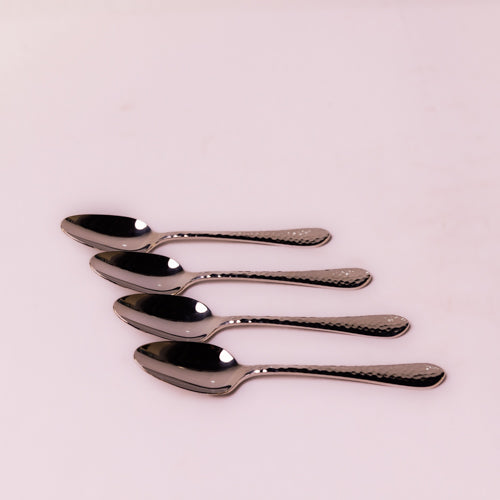 Set Of 4 Silver Smith Table Spoons