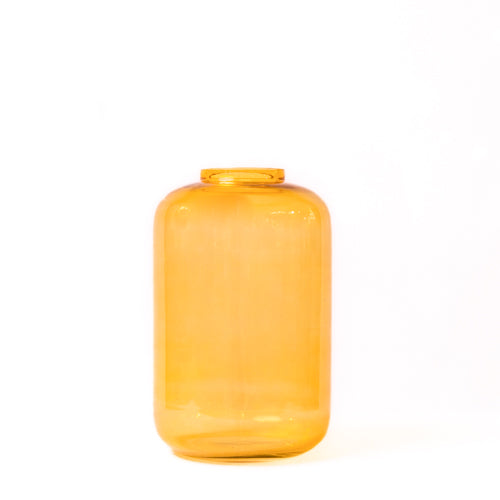 Golden Yellow Glass Vase