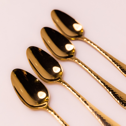 Set Of 4 Gold Smith Table Forks