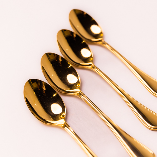 Set Of 4 Gold Atlas Table Spoons