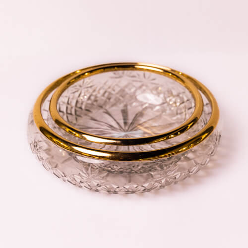 Clear Glass Decorative Bowl – L
