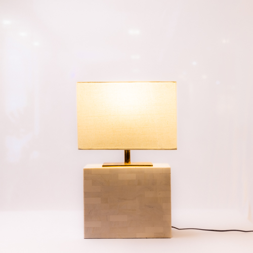 Ivory Resin Table Lamp