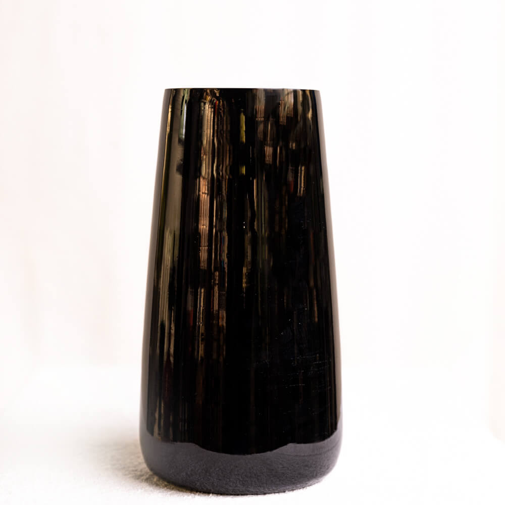 Black Pillar Glass Vase